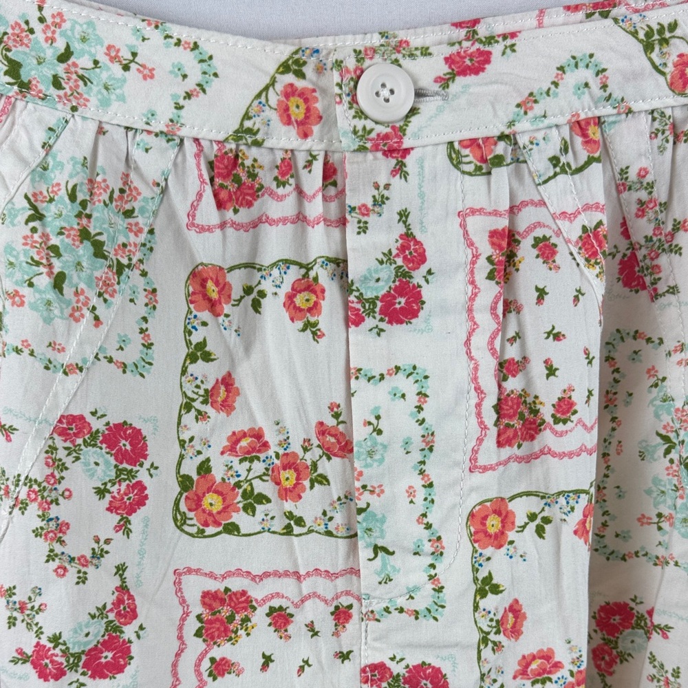 Free People Blooming Lace Ivory‎ Floral Patchwork Lace Trim Shorts Size 4 - NEW - Picture 8 of 12